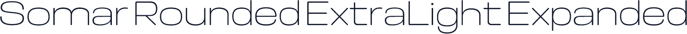 Somar Rounded ExtraLight Expanded