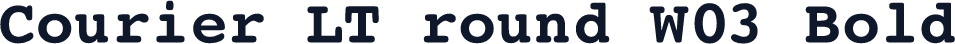 Courier LT round W03 Bold