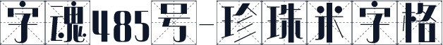 字魂485号-珍珠米字格