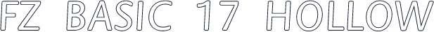 FZ BASIC 17 HOLLOW