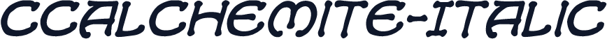 CCAlchemite-Italic