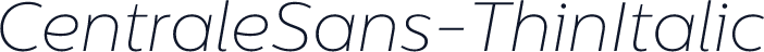 CentraleSans-ThinItalic