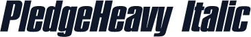 PledgeHeavy Italic