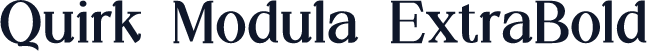 Quirk Modula ExtraBold