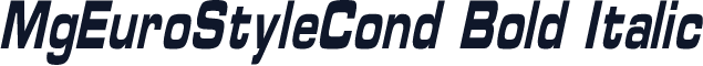 MgEuroStyleCond Bold Italic