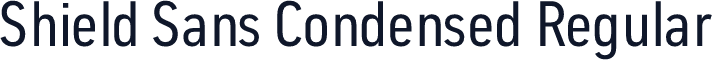 Shield Sans Condensed Regular