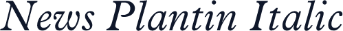 News Plantin Italic