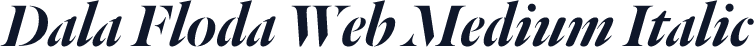 Dala Floda Web Medium Italic