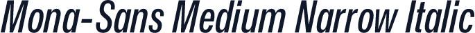 Mona-Sans Medium Narrow Italic