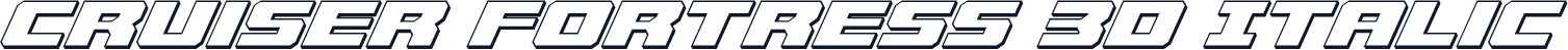 Cruiser Fortress 3D Italic