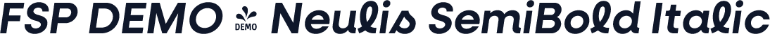 FSP DEMO - Neulis SemiBold Italic