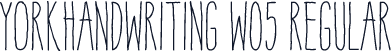 YorkHandwriting W05 Regular