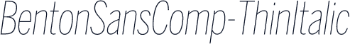 BentonSansComp-ThinItalic