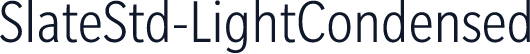 SlateStd-LightCondensed