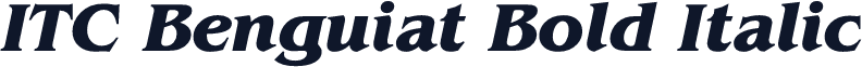 ITC Benguiat Bold Italic