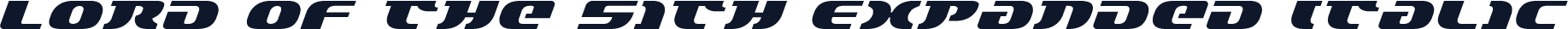 Lord of the Sith Expanded Italic