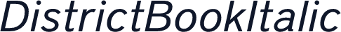 DistrictBookItalic