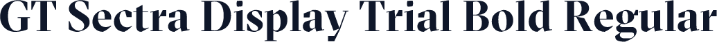 GT Sectra Display Trial Bold Regular