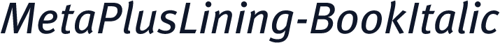 MetaPlusLining-BookItalic