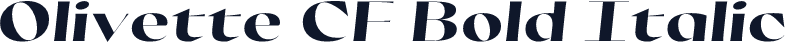 Olivette CF Bold Italic