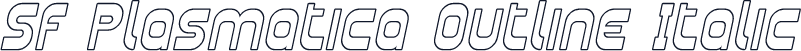 SF Plasmatica Outline Italic