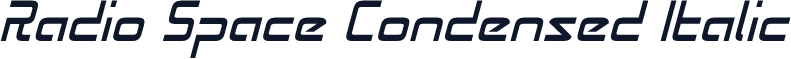 Radio Space Condensed Italic