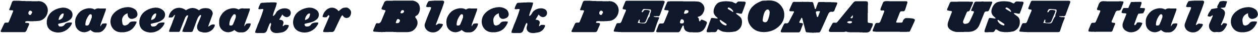 Peacemaker Black PERSONAL USE Italic