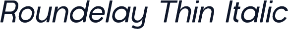 Roundelay Thin Italic