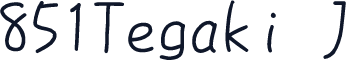 851Tegaki J