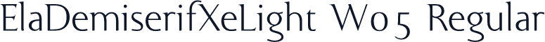 ElaDemiserifXeLight W05 Regular