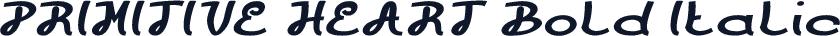 PRIMITIVE HEART Bold Italic