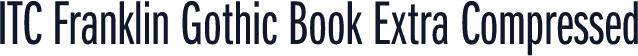 ITC Franklin Gothic Book Extra Compressed