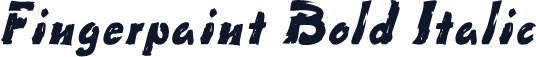 Fingerpaint Bold Italic
