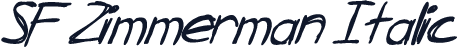 SF Zimmerman Italic