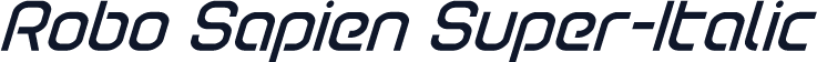 Robo Sapien Super-Italic