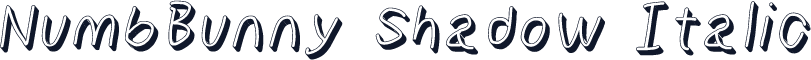 NumbBunny Shadow Italic