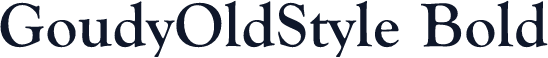 GoudyOldStyle Bold