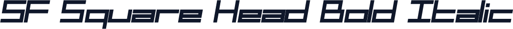 SF Square Head Bold Italic