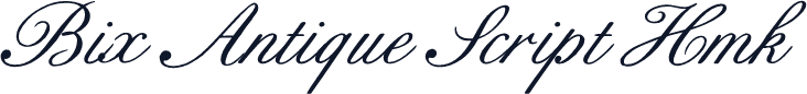 Bix Antique Script Hmk