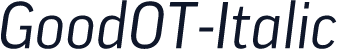 GoodOT-Italic