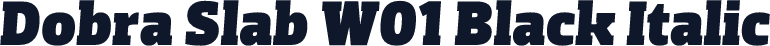 Dobra Slab W01 Black Italic