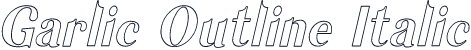 Garlic Outline Italic