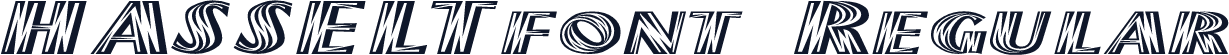 HASSELTfont Regular