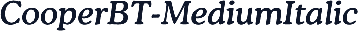 CooperBT-MediumItalic