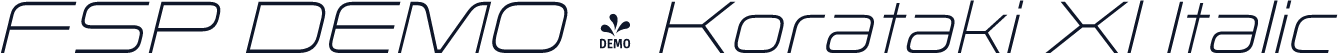 FSP DEMO - Korataki Xl Italic