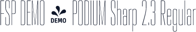 FSP DEMO - PODIUM Sharp 2.3 Regular
