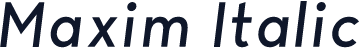 Maxim Italic