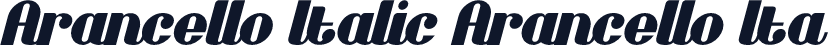 Arancello Italic Arancello Ita