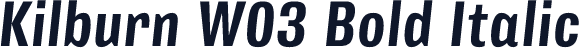 Kilburn W03 Bold Italic