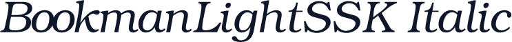 BookmanLightSSK Italic